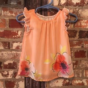 Baby Girl Floral Sheer Blouse [Healthtex] 6-9M